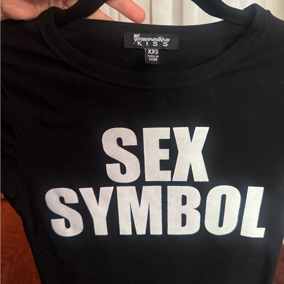 Black Graphic Tee by generation kiss - Picture 2 of 2